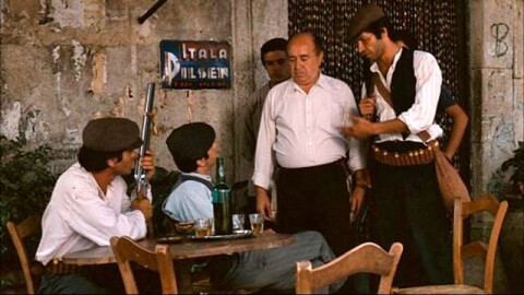 Screenshot The Godfather in Savoca at Bar Vitelli >> Paramount Pictures, Alfran Productions, Albert S. Ruddy Productions