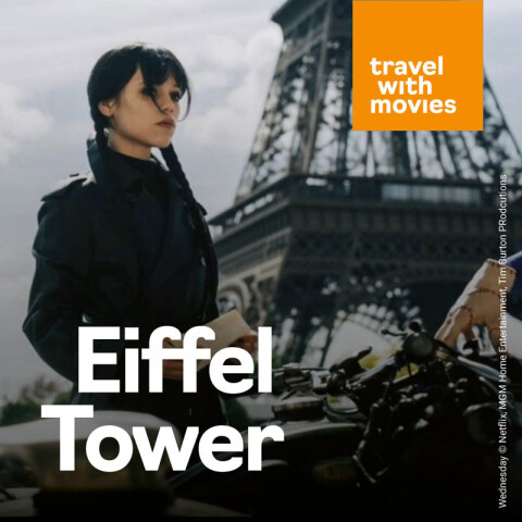 Travel With Movies Artwork Podcast Eiffel tower